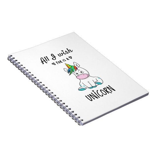 ユニコーンが私の願い ノートブック (右側)