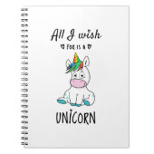 ユニコーンが私の願い ノートブック (正面)