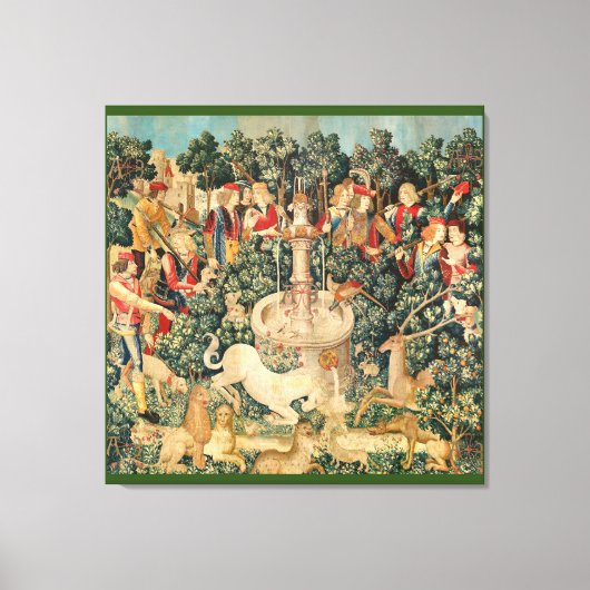 ユニコーンが見つかった キャンバスプリント (正面)