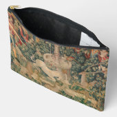 ユニコーンが見つかった、中世のタペストリー アクセサリーポーチ (見開き)