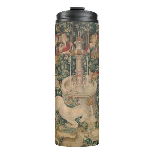 ユニコーンが見つかった、中世のタペストリー タンブラー (正面)