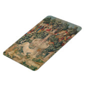 ユニコーンが見つかった、中世のタペストリー マグネット (左側)