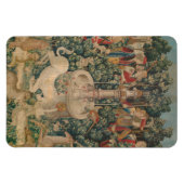 ユニコーンが見つかった、中世のタペストリー マグネット (横)