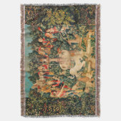 ユニコーンが見つかる/噴水と他の動物 スローブランケット (正面縦)