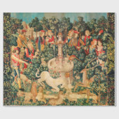 ユニコーンが見つかる/噴水と他の動物 ラッピングペーパー (フラット)