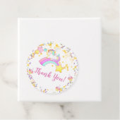 ユニコーンきらめく、星、カップケーキと紙吹雪 フェイバータグ (インサイチュ)