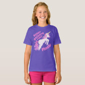 ユニコーンすごいライダーピンクのユニコーンのワイの芸術 Tシャツ (正面フル)