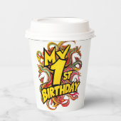 ユニコーンでの私の1歳の誕生日 紙コップ (正面)