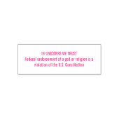 ユニコーンでは、我々は自己を信頼するゴム印 セルフインキングスタンプ (デザイン)