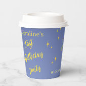 ユニコーンで初めての誕生日のための紙カップ 紙コップ (裏面)