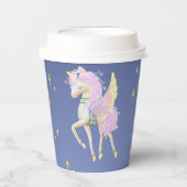 ユニコーンで初めての誕生日のための紙カップ 紙コップ (正面)