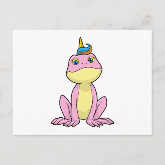 ユニコーンとしてのカエル ポストカード (正面)