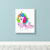 ユニコーンとして封印 キャンバスプリント (インサイチュ (ウッドフロア))
