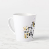 ユニコーンとして生まれたクリスマス カフェラテマグ (左アングル)