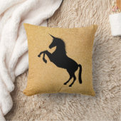 ユニコーンとグリッター クッション (ブランケット)