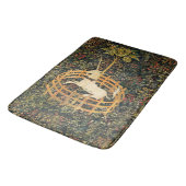 ユニコーンとゴシックのファンタジーの花,フローラモチーフ バスマット (アングル)