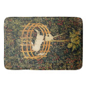 ユニコーンとゴシックのファンタジーの花,フローラモチーフ バスマット (正面)