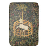 ユニコーンとゴシックのファンタジーの花,フローラモチーフ バスマット (正面縦)