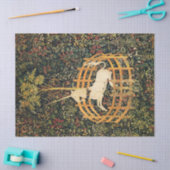 ユニコーンとゴシックのファンタジーの花,フローラモチーフ 薄葉紙 (クラフト)