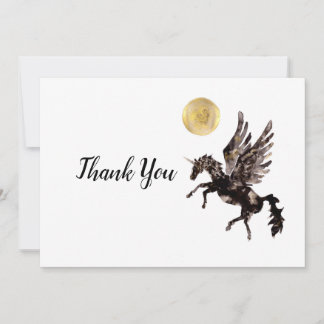 ユニコーンとゴールデンムーン サンキューカード