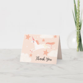 ユニコーンとスター サンキューカード