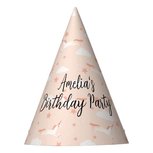 ユニコーンとスター パーティーハット (正面)