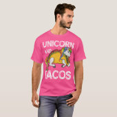 ユニコーンとタコスのレインボータコス隊パーティー Tシャツ (正面フル)