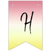 ユニコーンとデイジー、「ハッピーバースデー」 バンティングフラッグ (第2の旗)