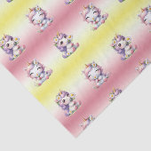 ユニコーンとデイジー、子供の誕生日パーティー 薄葉紙 (詳細)