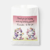 ユニコーンとデイジー、誕生日パ感謝していーティー フェイバーバッグ (正面)