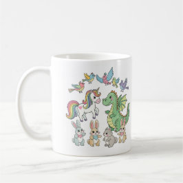 ユニコーンとドラゴンの子供用マグカップ コーヒーマグカップ