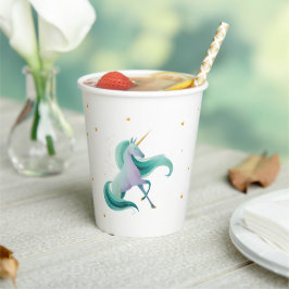 ユニコーンとドラゴンの紙コップ – ファンタジーパーティー 紙コップ