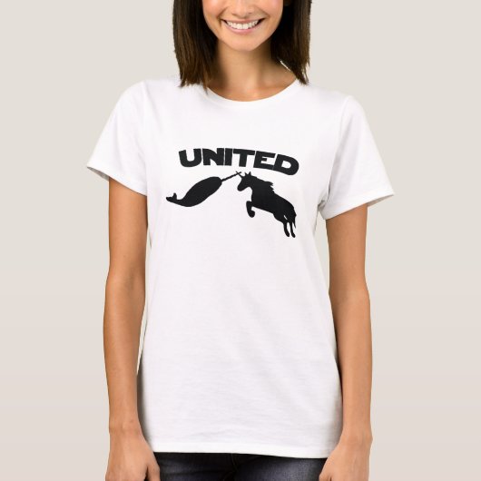 ユニコーンとナルワル Tシャツ (正面)