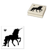 ユニコーンとハート ラバースタンプ (押印)