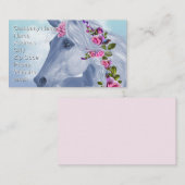 ユニコーンとバラ 名刺 (正面/裏面)