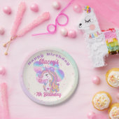 ユニコーンとバルーン誕生日パーティー紙プレート ペーパープレート (パーティー)