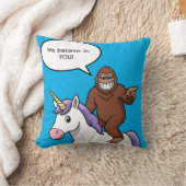 ユニコーンとビグフットは信じお前に言う クッション (ブランケット)