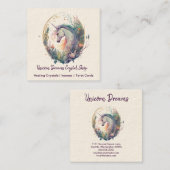 ユニコーンとフラワーズスクエア名刺 スクエア名刺 (正面/裏面)