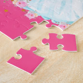 ユニコーンとプリンセスと城文字Yモノグラム ジグソーパズル (側面)