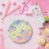 ユニコーンとペガサス ペーパープレート (パーティー)