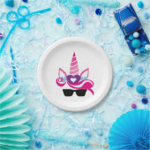 ユニコーンとポニーをテーマにした紙プレート ペーパープレート (パーティー)
