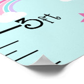 ユニコーンとレインボウの保成長グラフ8 x 44! ポスター (角)