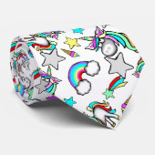 ユニコーンとレインボースターズのネクタイ ネクタイ (ロール)