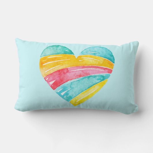 ユニコーンとレインボーハート ランバークッション (裏面)