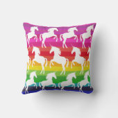 ユニコーンとレインボー クッション (裏面)