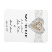 ユニコーンとレースは日付磁石を保存 マグネット (横)