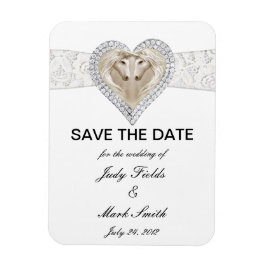 ユニコーンとレースは日付磁石を保存 マグネット