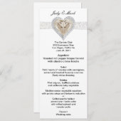 ユニコーンとレース結婚のメニューカード メニュー (正面/裏面)