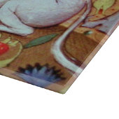 ユニコーンと中世ファンタジーの花,フローラモチーフ カッティングボード (角)