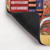 ユニコーンと中世ファンタジーの花,フローラモチーフ マウスパッド (コーナー)